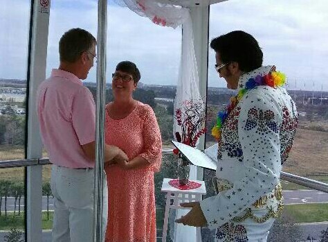 Unique Orlando FL wedding Orlando Eye